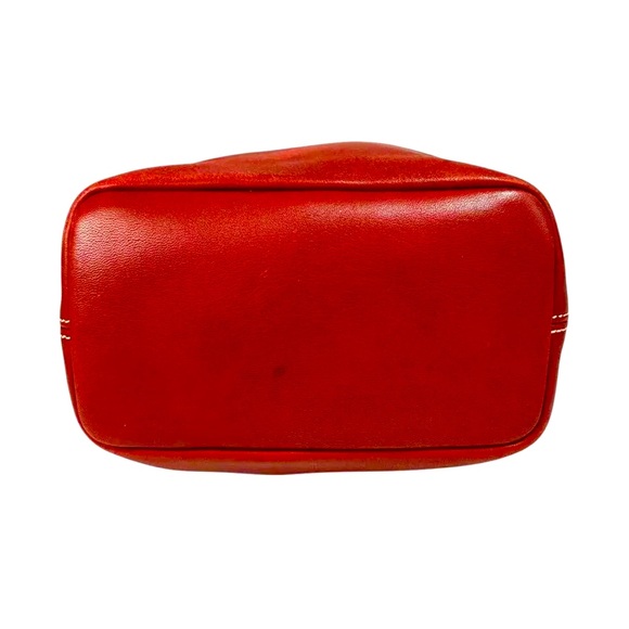 COACH Vintage Red Leather Tote Legacy Day Bag 9803 - Picture 5 of 16